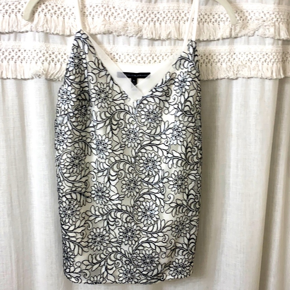 White House Black Market beaded dressy tank